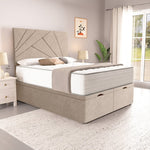 San Diego Ottoman Divan Bed - Seal Grey Naples