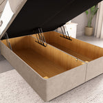 San Diego Ottoman Divan Bed - Seal Grey Naples