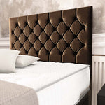 Seville Chesterfield Ottoman Divan Bed - Mocca Plush Velvet