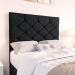 Seville Kids Chesterfield Ottoman Divan Bed - Black Plush Velvet