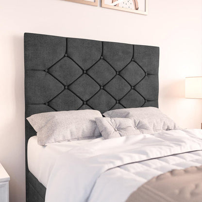 Seville Kids Chesterfield Ottoman Divan Bed - Charcoal Coniston