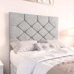 Seville Kids Chesterfield Ottoman Divan Bed - Silver Plush Velvet