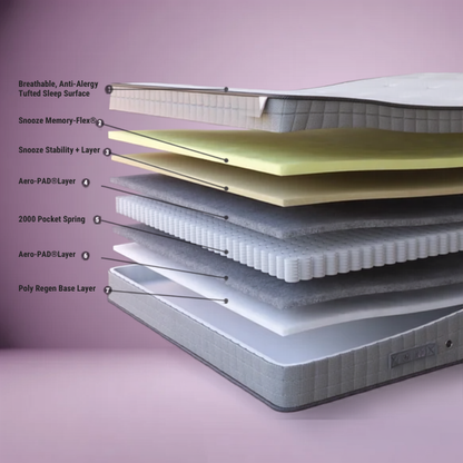 Snooze Memory Pocket 2000 Mattress