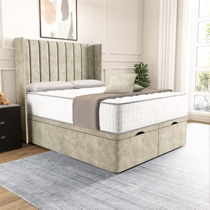 Sofia Ottoman Divan Bed - Almond Coniston