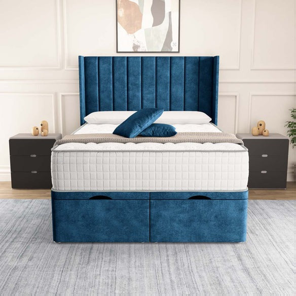 Sofia Ottoman Divan Bed - Blue Coniston