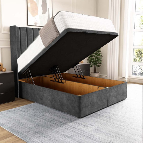 Sofia Ottoman Divan Bed - Charcoal Coniston
