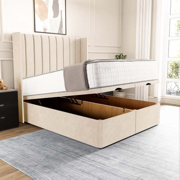 Sofia Ottoman Divan Bed - Cream Naples