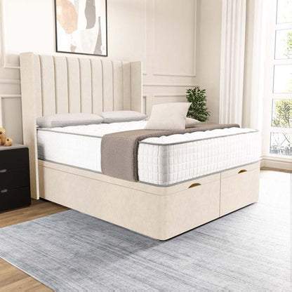 Sofia Ottoman Divan Bed - Cream Naples