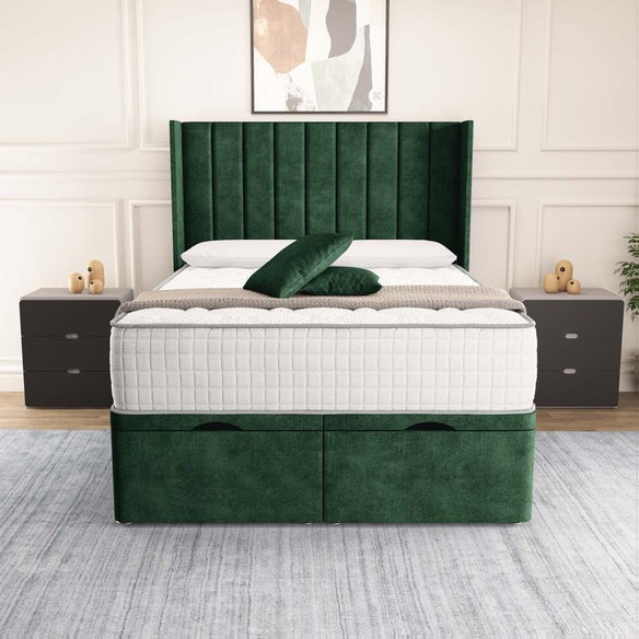 Sofia Ottoman Divan Bed - Emerald Coniston