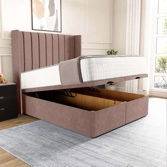 Sofia Ottoman Divan Bed - Mauve Naples