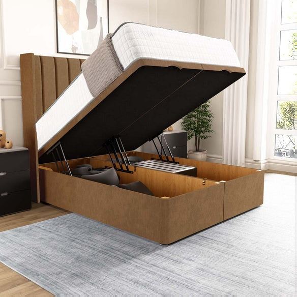 Sofia Ottoman Divan Bed - Mink Naples