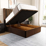 Sofia Ottoman Divan Bed - Mocca Plush Velvet