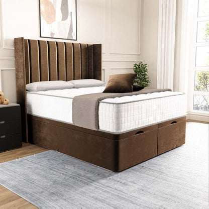 Sofia Ottoman Divan Bed - Mocca Plush Velvet