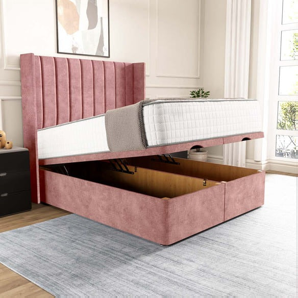 Sofia Ottoman Divan Bed - Pink Coniston