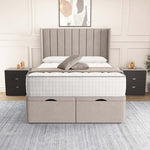 Sofia Ottoman Divan Bed - Seal Grey Naples