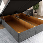 Sofia Ottoman Divan Bed - Silver Chenille