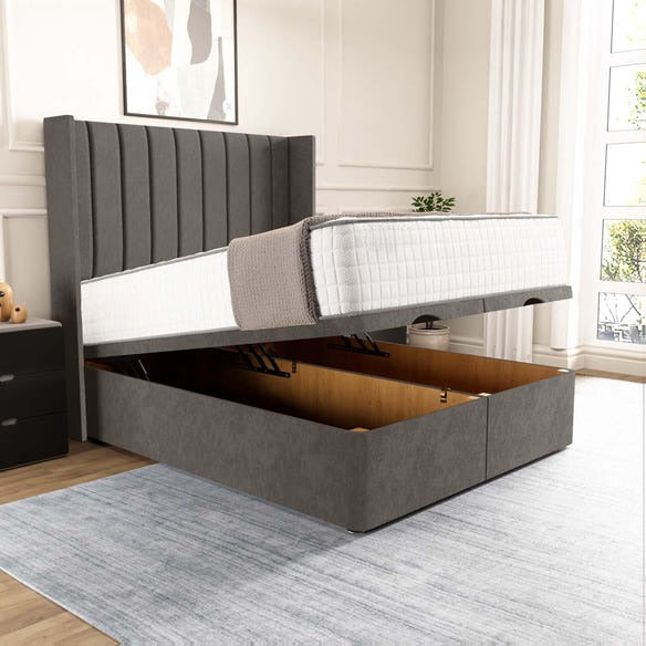 Sofia Ottoman Divan Bed - Slate Grey Naples