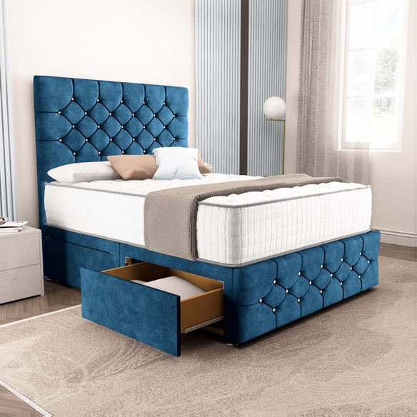 Suva Divan Bed - Blue Coniston