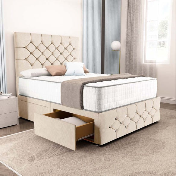 Suva Divan Bed - Cream Naples