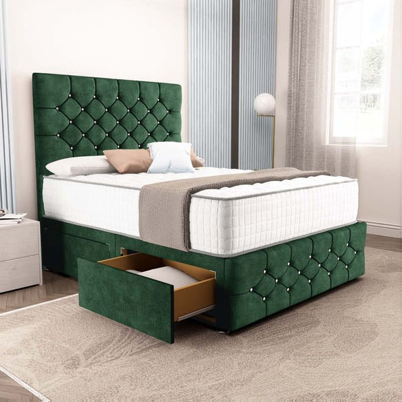 Suva Divan Bed - Emerald Coniston