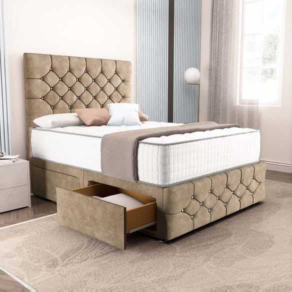 Suva Divan Bed - Mink Coniston