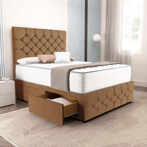 Suva Divan Bed - Mink Naples
