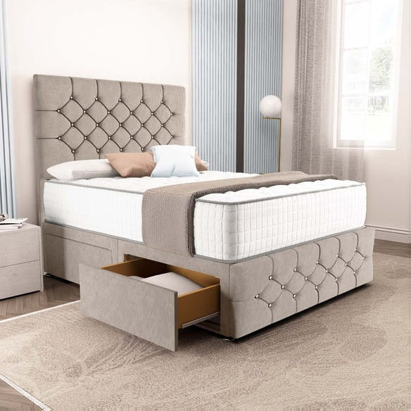 Suva Divan Bed - Seal Grey Naples