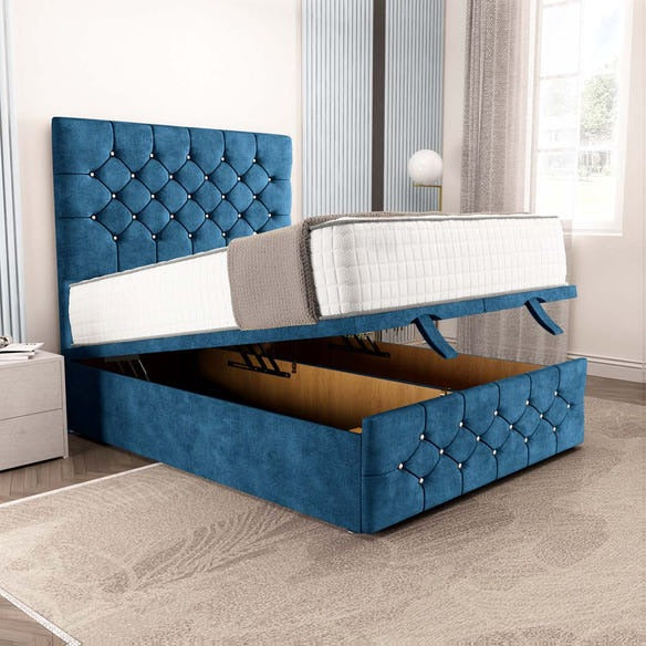 Suva Ottoman Divan Bed - Blue Coniston