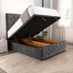 Suva Ottoman Divan Bed - Charcoal Coniston