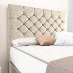 Suva Ottoman Divan Bed - Cream Chenille