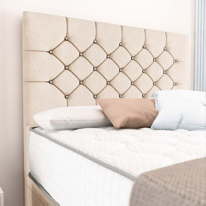 Suva Ottoman Divan Bed - Cream Naples
