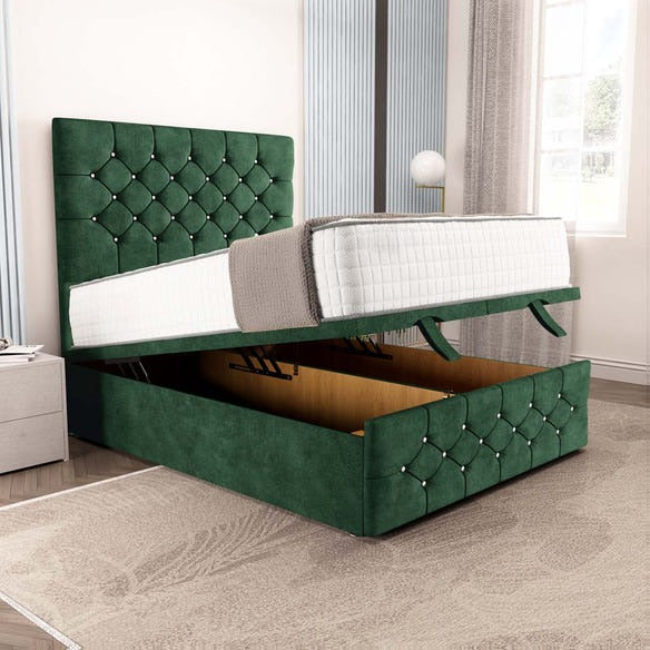 Suva Ottoman Divan Bed - Emerald Coniston