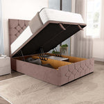 Suva Ottoman Divan Bed - Mauve Naples