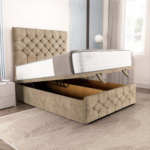 Suva Ottoman Divan Bed - Mink Coniston