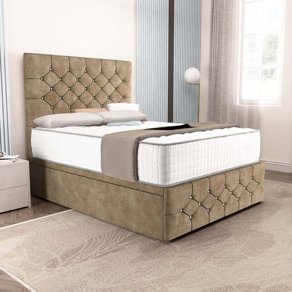 Suva Ottoman Divan Bed - Mink Coniston