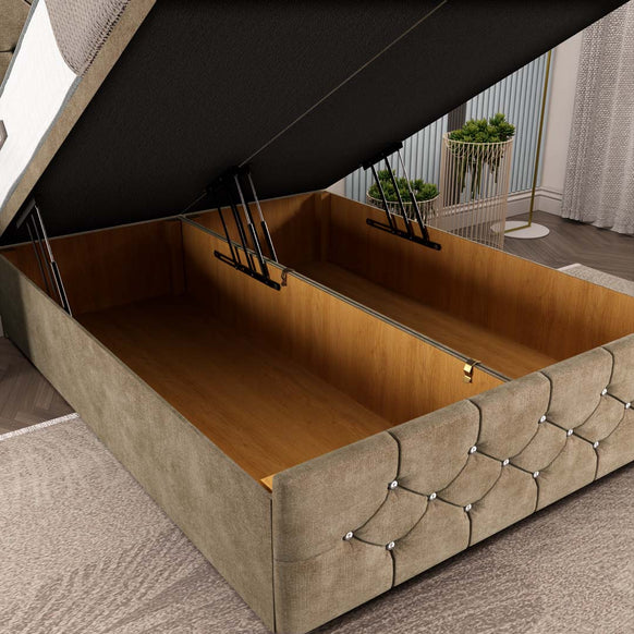 Suva Ottoman Divan Bed - Mink Coniston