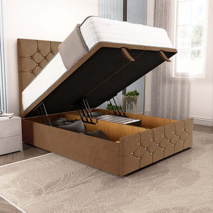 Suva Ottoman Divan Bed - Mink Naples
