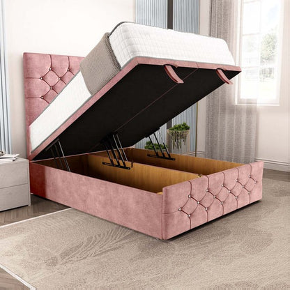 Suva Ottoman Divan Bed - Pink Coniston