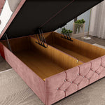Suva Ottoman Divan Bed - Pink Coniston