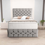 Suva Ottoman Divan Bed - Silver Linoso