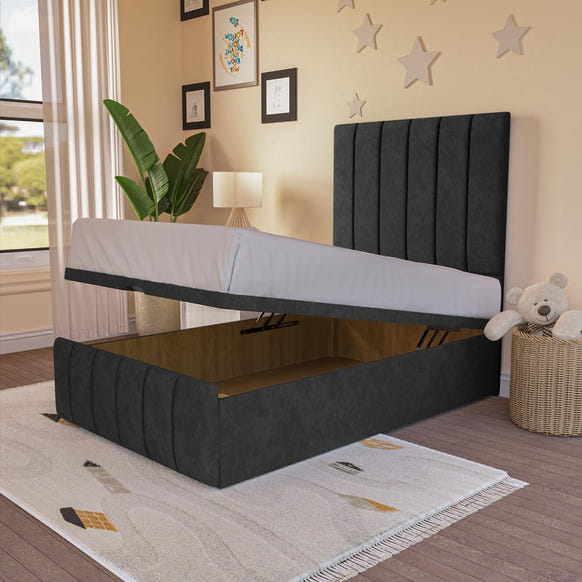 Sydney Kids Ottoman Divan Bed - Black Naples
