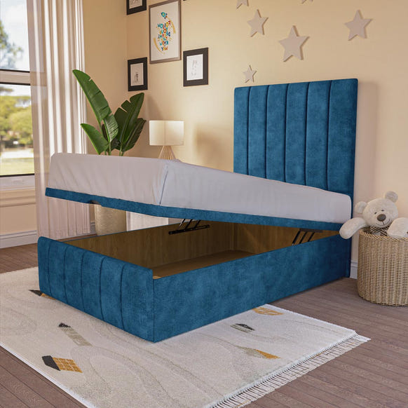 Sydney Kids Ottoman Divan Bed - Blue Coniston