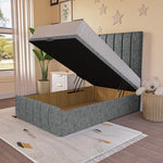 Sydney Kids Ottoman Divan Bed - Charcoal Chenille