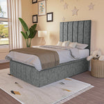 Sydney Kids Ottoman Divan Bed - Charcoal Chenille