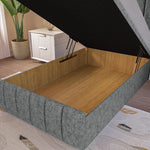 Sydney Kids Ottoman Divan Bed - Charcoal Chenille