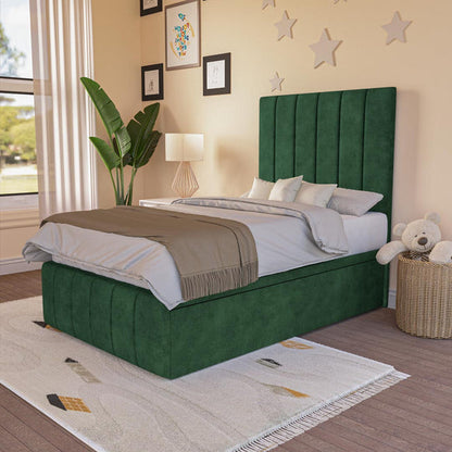 Sydney Kids Ottoman Divan Bed - Emerald Coniston