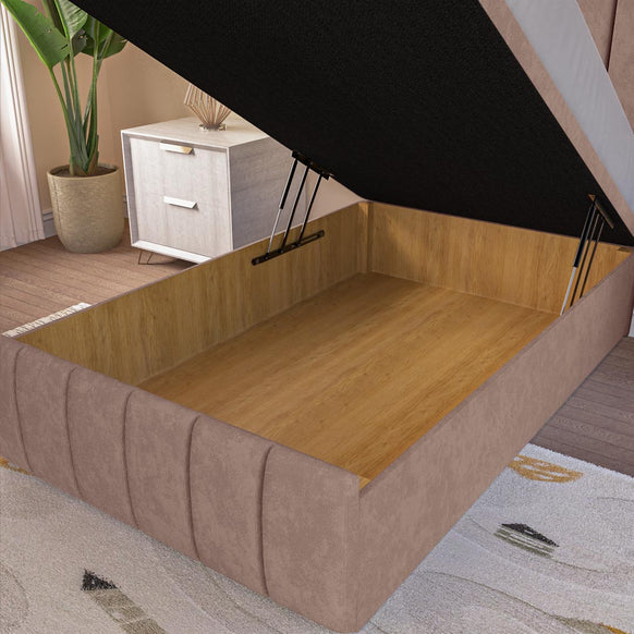 Sydney Kids Ottoman Divan Bed - Mauve Naples