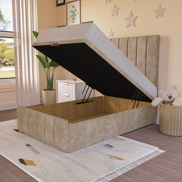 Sydney Kids Ottoman Divan Bed - Mink Coniston
