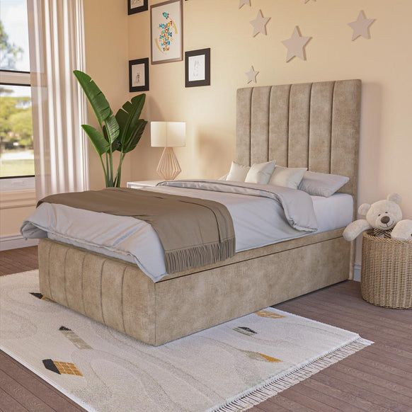 Sydney Kids Ottoman Divan Bed - Mink Coniston