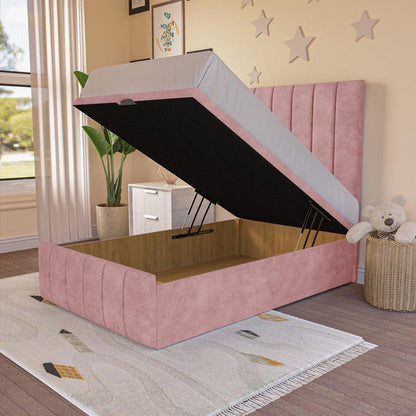 Sydney Kids Ottoman Divan Bed - Pink Coniston